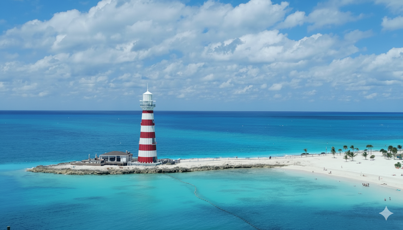 Existe um paraíso na Terra, e ele se parece com isso. ☀️🌊

Um farol icônico, um mar de mil tons de azul e a tranquilidade de uma ilha perfeita. Quem mais sonha em se teletransportar para um lugar assim agora mesmo?

Marque nos comentários quem você levaria junto para este paraíso! 👇

#Paraiso #Farol #Praia #MarTurquesa #ViagemDosSonhos #Férias #DestinoParadisiaco #Caribe #Bahamas #OceanCay